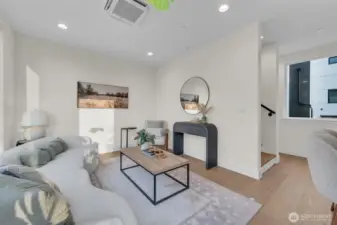 And the living room is one you walk into, not thru.  A great conversation space.