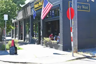 Another gathering place, Whiskey West.