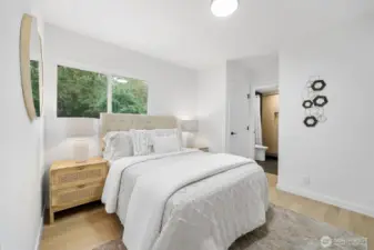 Primary bedroom with bathroom
