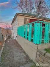 Separate access to daylight basement on west side of home