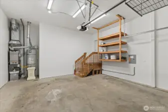 2-car garage with extra storage
