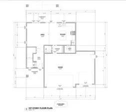 Thoughtfully designed layout—before construction even begins. Main level floor plan featuring a thoughtfully designed layout with open-concept living, kitchen, and dining spaces, along with a spacious primary suite. Designed for both everyday living and entertaining, with modern flow and functionality throughout.