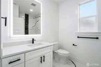 Clean, modern bathroom design with quality materials and thoughtful layout. Finishes may vary based on buyer selections.