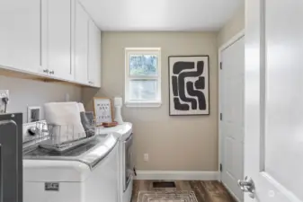 Separate Laundry room-Washer and Dryer stay!