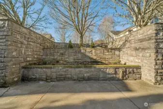 Walk way up to the townhouse units.