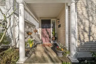 Covered front porch.