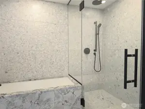 Designer Bathroom with Soaking Tub!