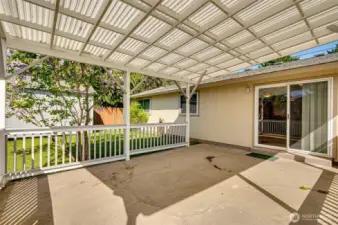 Huge Covered Patio