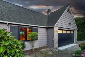 Double car garage was updated and has electrical charger