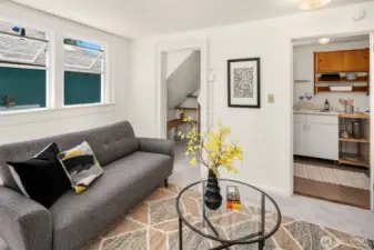 Upstairs bedroom - most prefer to use this as a den and dining area.
