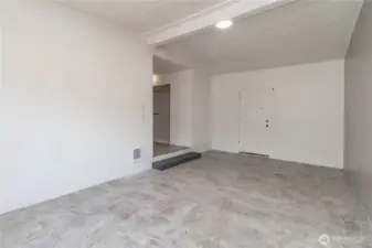 Master bedroom with backyard access.