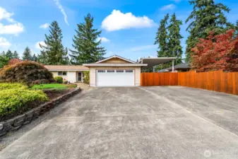 Double garage plus ample driveway and street parking