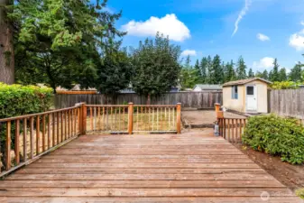 Uncovered deck is perfect when you want to get a little sun!