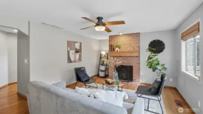 Perfectly sized living space designed for everyday relaxation.