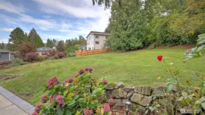 Expansive green space perfect for play, gardening, or quiet relaxation.