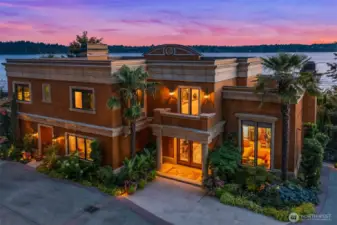 A European villa kissed by the sun was custom built to the highest specifications.