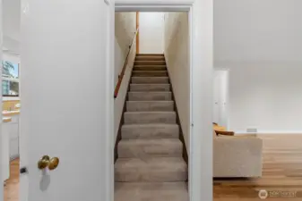 Entrance view to stairs upstairs