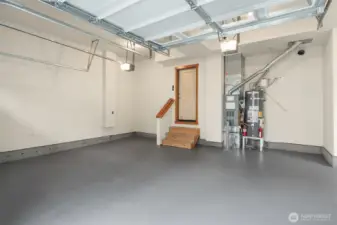 High ceiling garage