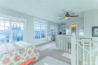 Upstairs primary suite.