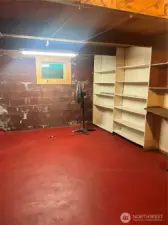 basement storage area
