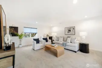 Bonus upper level family room retreat