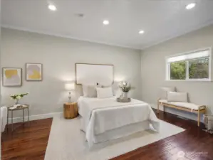 Primary bedroom on the main floor