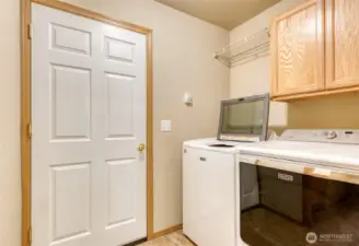 Main Floor Laundry with access to garage