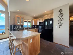 Kitchen with eating space, and views!