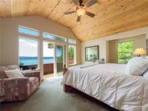 Master bedroom.  Wake up to whales and eagles.