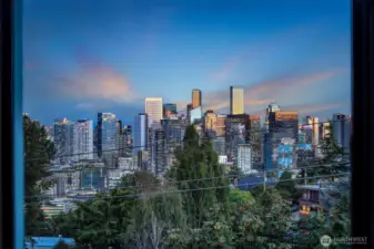 Stunning city views.