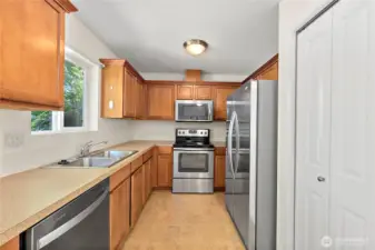 Pantry providing space for all your goods.