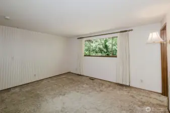 Primary bedroom has plenty of space.
