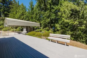 Plenty of space for entertaining here! Can't you just see the patio lights, patio table, chairs, BBQ and your planter full of flowers? What a great space for entertaining or just sitting enjoying your own private area!