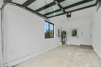 Garage with natural light windows