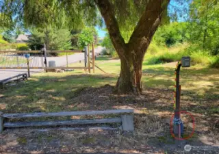Agents---the keybox is located on the lower portion of pole where the keypad is for the gate.