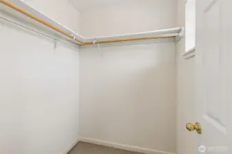 Walk-in Closet in Primary@nd bedroom
