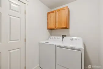 Laundry on lower level