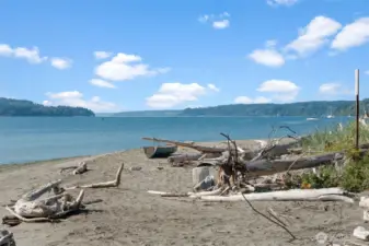 Private community beach