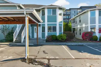 Second parking space.