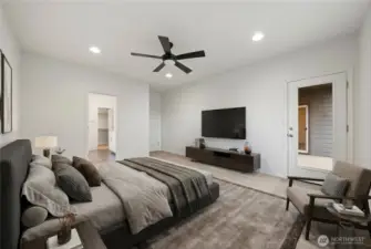 Staged Primary Bedroom