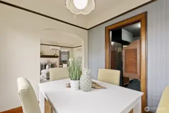 Flow easily from living to dining to the kitchen thanks to the smart layout of the main level.