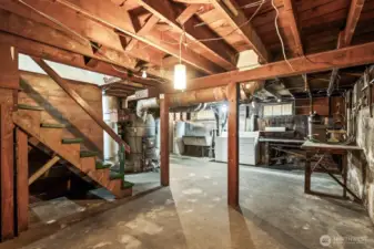 Head downstairs to discover even more space waiting your finishing touches!