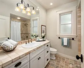 Main floor full bathroom.