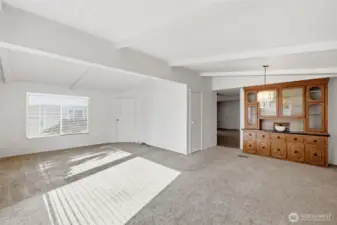 living room and formal dining area. Great for entertaining