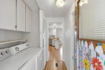 laundry room and entrance from driveway