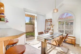 Sliders to your back patio and yard area for your inner gardener or BBQ chef.