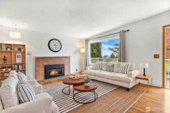 Living Room virtually staged.