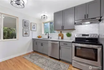 Virtually Staged Kitchen.