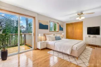 Primary Bedroom Virtually Staged.