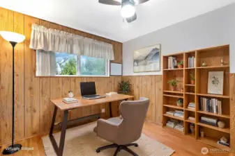 Virtually Staged Office (also a bedroom).